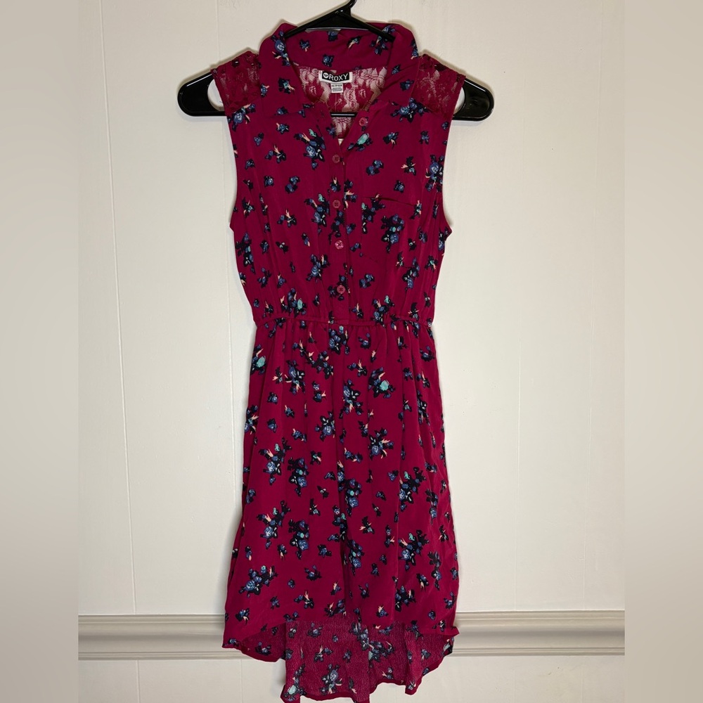 Roxy Floral Dress With Lace Back